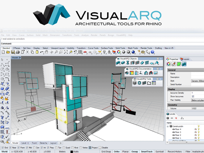 Visualarq 3d Architecture For Rhino Keeratech,Walk In Shower Design Ideas
